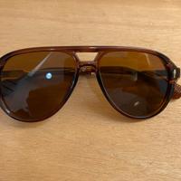 Occhiali da sole a goccia unisex col. marrone/oro