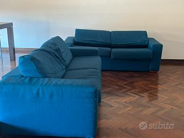 Coppia di Divani Blu Gemelli IKEA KIVIK
