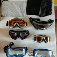 maschera da sci snowboard montagna- set da 6