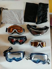 maschera da sci snowboard montagna- set da 6