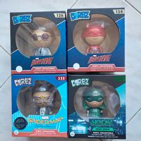 lotto personaggi Marvel Daredevil, Spiderman funko