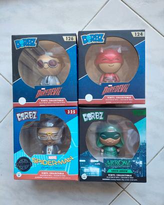 lotto personaggi Marvel Daredevil, Spiderman funko