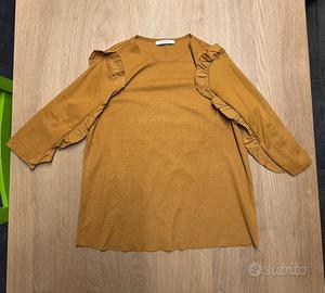 Maglia con volant Zara taglia S