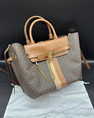 Borsa Hamilton Michael Kors marrone logo
