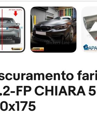 Pellicola oscuramento fari fanali