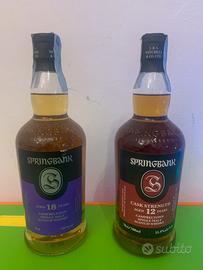 Lotto 3 bottiglie whisky springbank