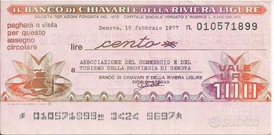 Mini ass. Banco di Chiavari e Della Riviera Ligure