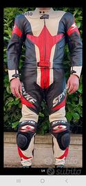 Tuta moto in pelle divisibile