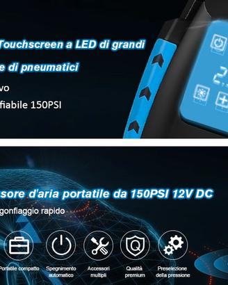 Compressore Portatile per Auto  OneAmg