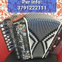 Organetto a 2 bassi Della Noce SUPER grigio Re