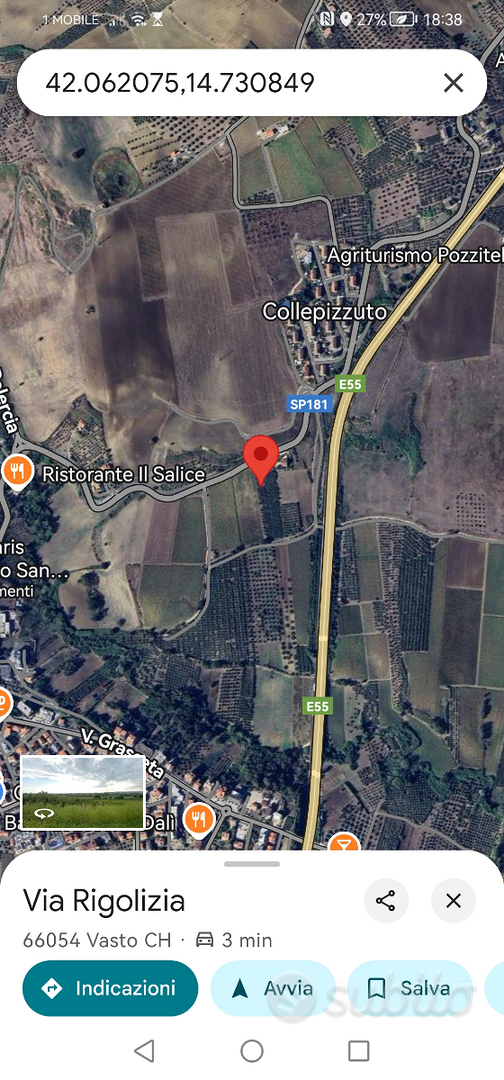 Terreno agricolo con oliveto - Vista 2