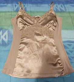 Top intimo Oltre in raso e pizzo.