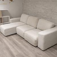 Divano sfoderabile 3 posti allungabile