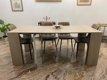 Tavolo consolle da pranzo allungabile