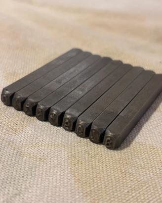 Set punzoni numerici PANZER 3mm Made in Germany