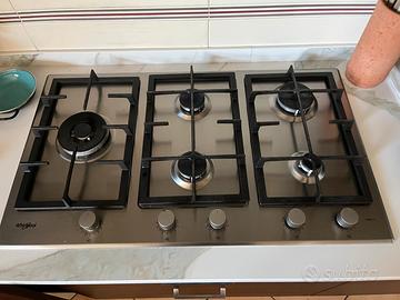 Fornello 5 fuochi a gas della  whirlpool