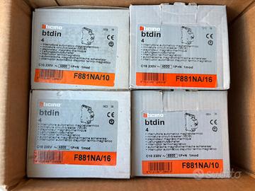 Lotto 4 Interruttori magnetotermici Bticino Nuovi