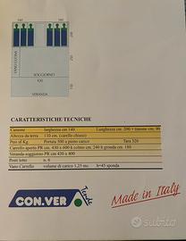 Carrello tenda CONVER da 6 pax mod. PEGASO