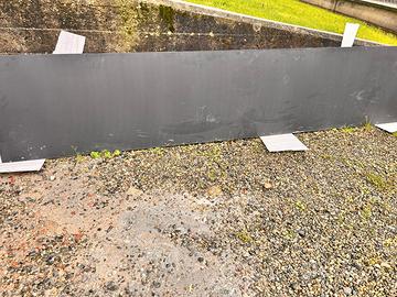 schienale cucina in vetro nero opaco 