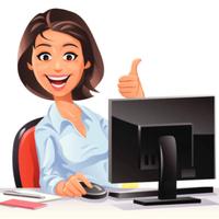 Impiegata segretaria reception