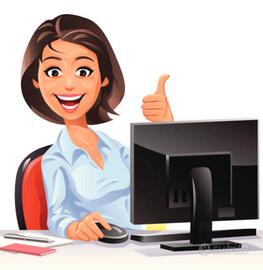 Impiegata segretaria reception