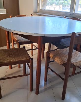Tavolo cucina tondo bianco