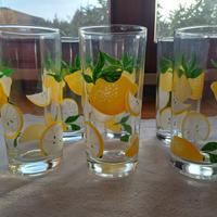6 bicchieri giallo/verde