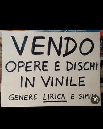 Opere e cofanetti in dischi in vinile