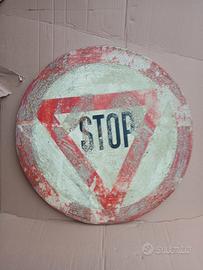 collezione cartello stop vintage