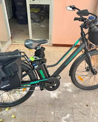 bicicletta elettrica hitway bk8sl  nuova