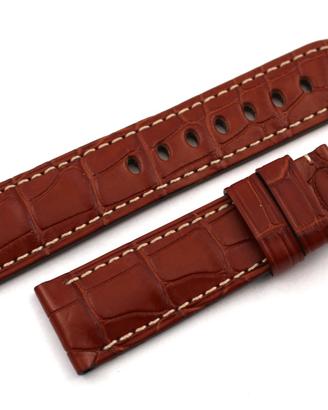 Panerai Cinturino Originale Alligatore Marrone 22