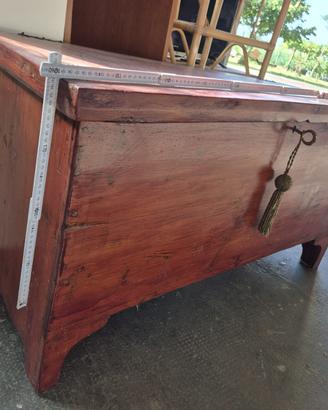 Cassapanca antica in legno – Baule rustico d’epoca