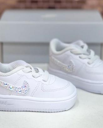 Nike Air Force 1 baby custom Swarovski 
