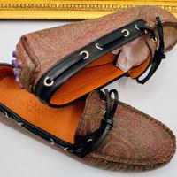 ETRO MOCASSINI UNISEX CITY GOMMINO PAISLEY JACQUAR