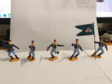 Lotto Timpo Toys 5 Soldatini Unionisti - Guerra ci