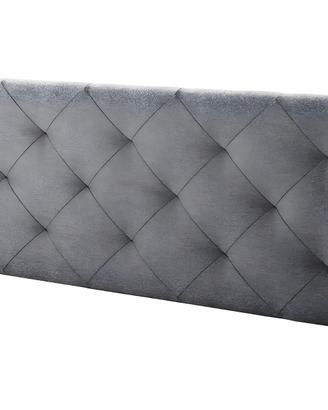Testiera letto in tessuto  160x60 cm Grigio