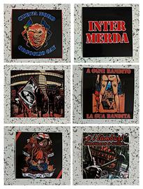 10 adesivi Ultras Milan Curva sud 