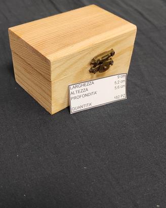 Scatoline legno porta gioie 162 pezzi