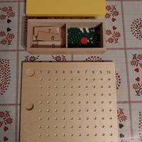 Tavola della moltiplicazione Montessori in legno