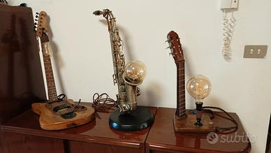 lampade artigianali in legno