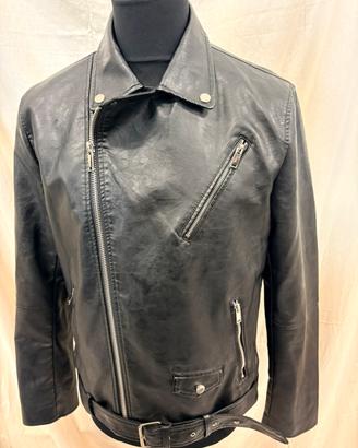 Giubbotto simil pelle nero