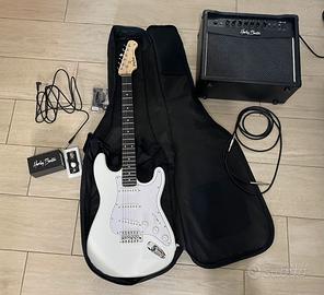 Set Chitarra Elettrica Harley Benton ST-20 WH Stan