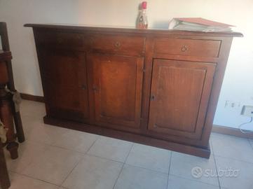 credenze + tavolo sedie divano