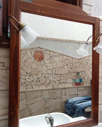 Mobile con lavabo specchio bagno