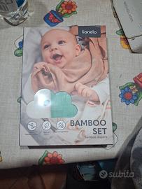 LIONELO bamboo set 3 mussole in bambu' naturale