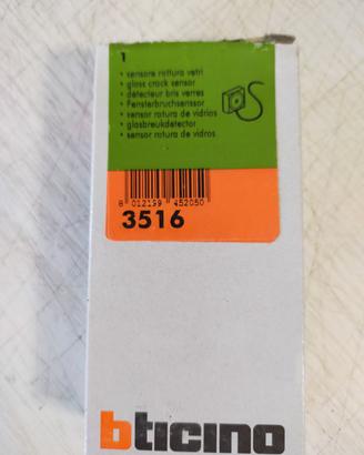 Sensore antintrusione rottura vetro art. 3516