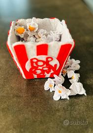 Contenitore pop corn pannolenci gioco cucina