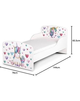 Letto bimba Unicorno Materasso incluso