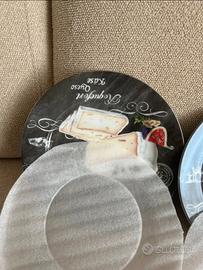 Set 6 Piatti Formaggio Easy Life in Porcellana