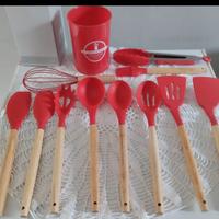 set servizio  mestoli da cucina silicone pezzi 11 